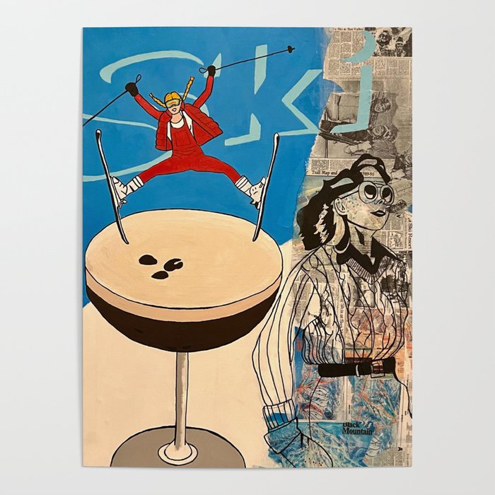 ski! painting Poster Gallery Image 1