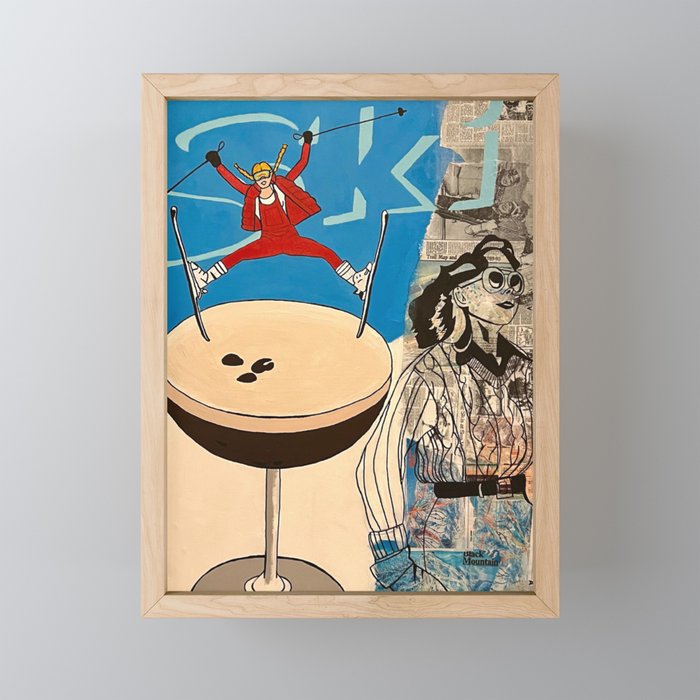 ski! painting Mini Art Print Gallery Image 1