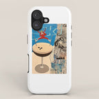 ski! painting iPhone Case Gallery Image 1