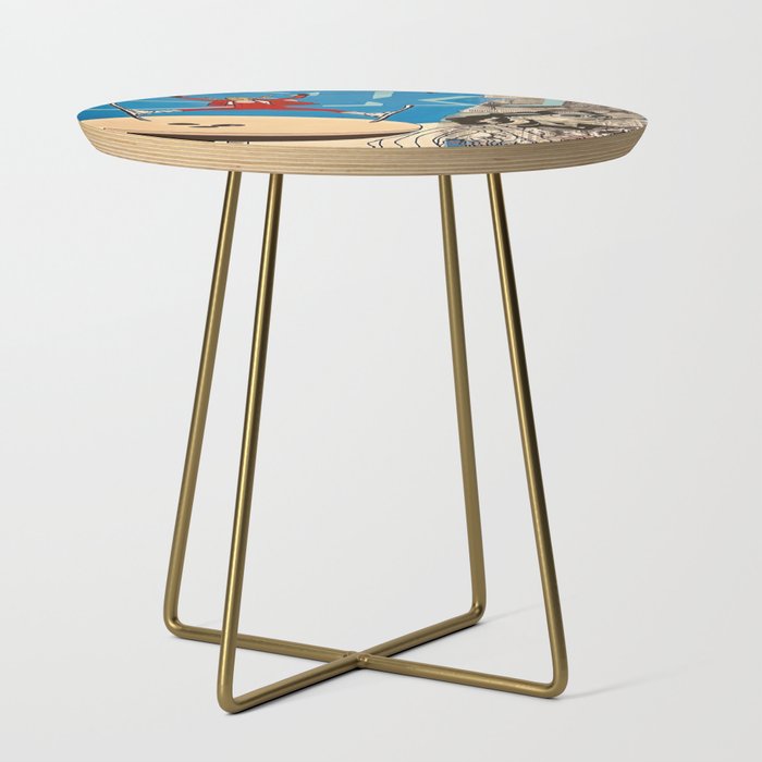 ski! painting Side Table Gallery Image 1
