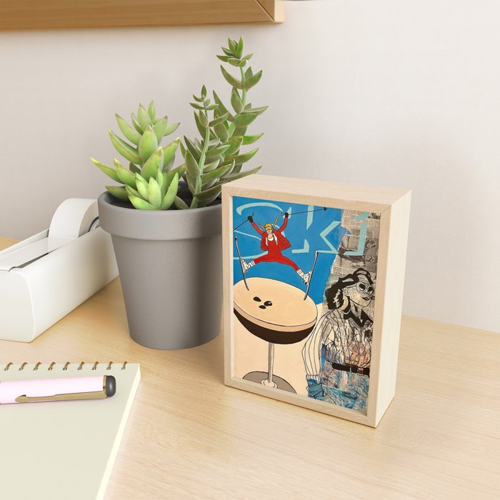 ski! painting Mini Art Print Gallery Image 2