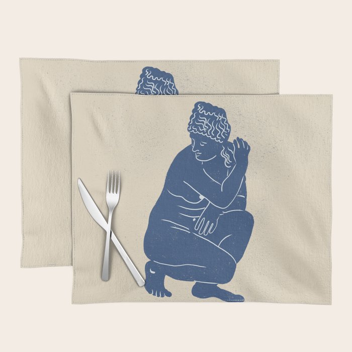 Blue Nude Placemat Gallery Image 1