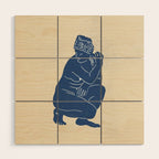 Blue Nude Wood Wall Art Gallery Image 1