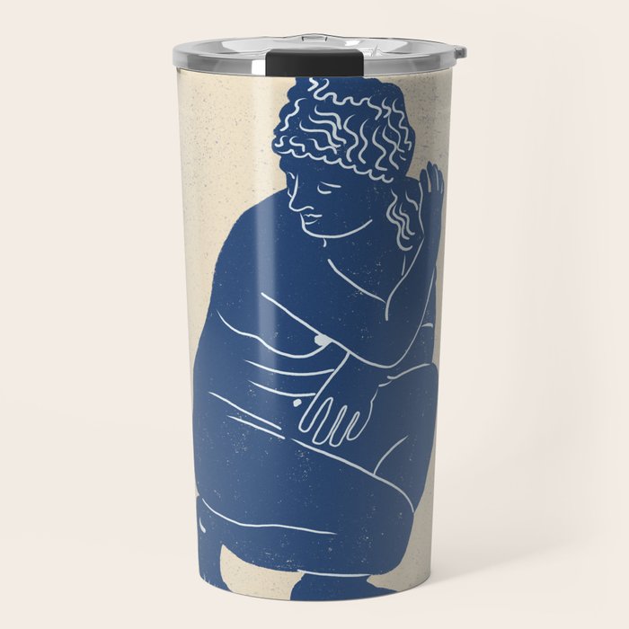 Blue Nude Travel Mug Gallery Image 1
