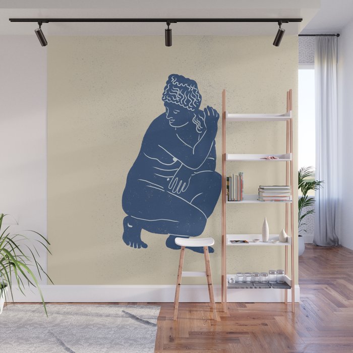 Blue Nude Wall Mural Gallery Image 1