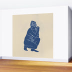 Blue Nude Wall Mural Gallery Image 2