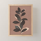 Abstract Art Minimal Plant 49a Mini Art Print Gallery Image 1