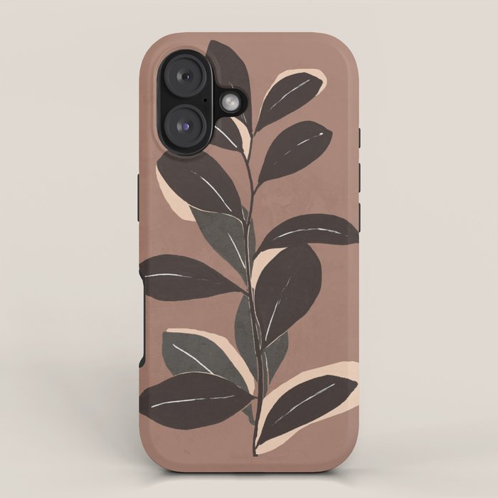 Abstract Art Minimal Plant 49a iPhone Case Gallery Image 1