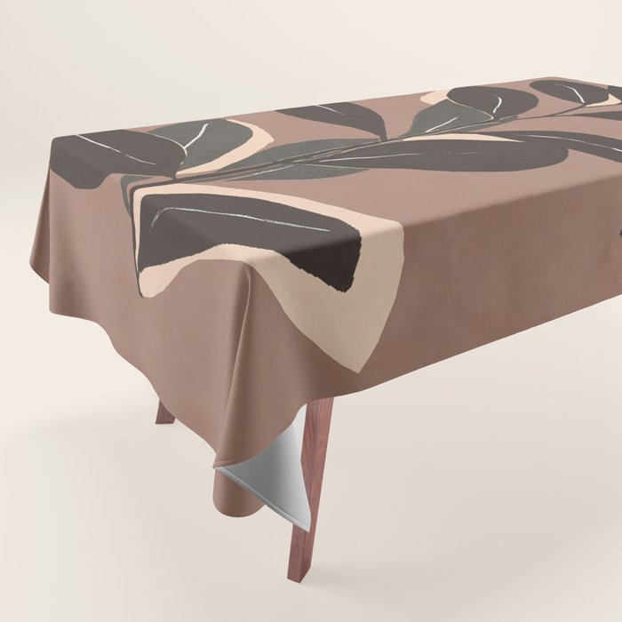 Abstract Art Minimal Plant 49a Tablecloth Gallery Image 1