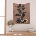 Abstract Art Minimal Plant 49a Wall Tapestry Gallery Image 2