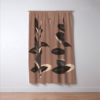 Abstract Art Minimal Plant 49a Window Curtain Gallery Image 3