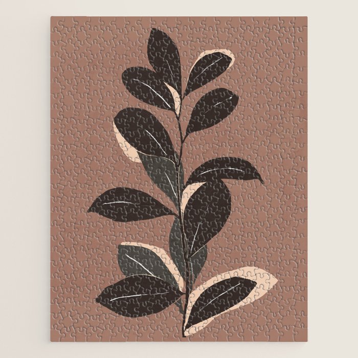 Abstract Art Minimal Plant 49a Jigsaw Puzzle Gallery Image 1