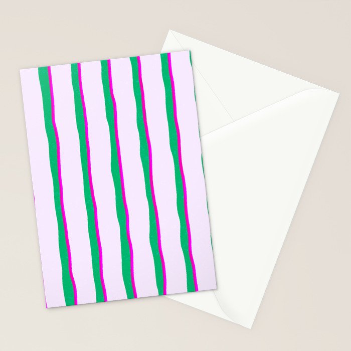 Jolly Stripes Stationery Card Gallery Image 2