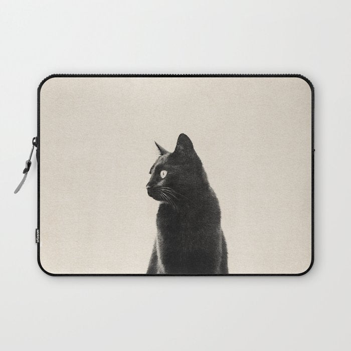 Black Cat Laptop Sleeve Gallery Image 1