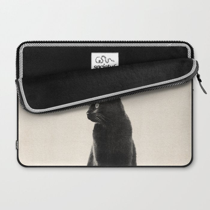 Black Cat Laptop Sleeve Gallery Image 2