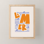 La Mer French Sea Mini Art Print Gallery Image 1
