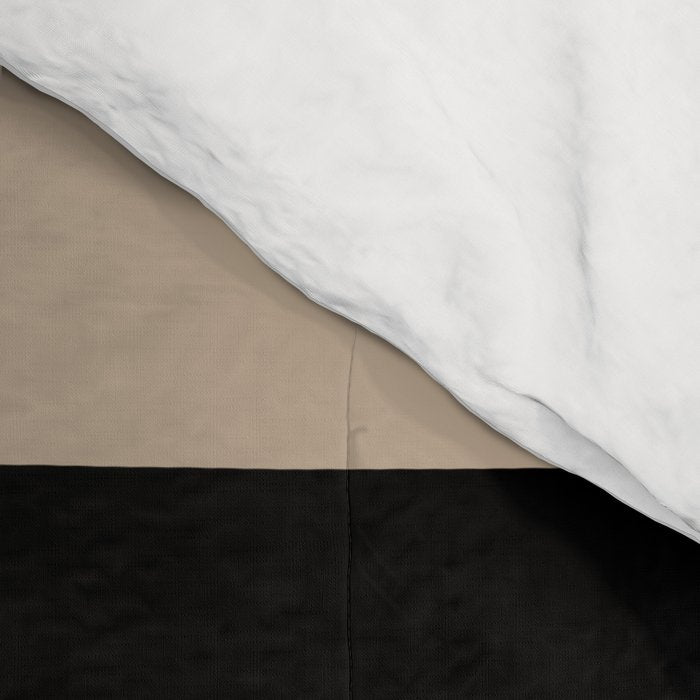 Uneven Stripes - Taupe, Black and White Comforter Gallery Image 4