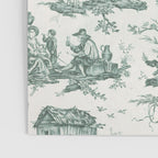 Vintage Green French Toile Landscape Poster Gallery Image 3