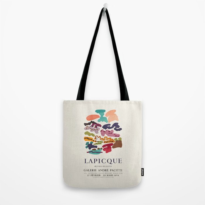 Charles Lapicque Vintage Exhibition Poster, 1974 Tote Bag Gallery Image 2