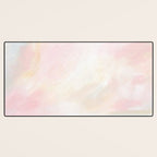 Patience - Pink and Gray Pastel Seascape Desk Mat Gallery Image 3