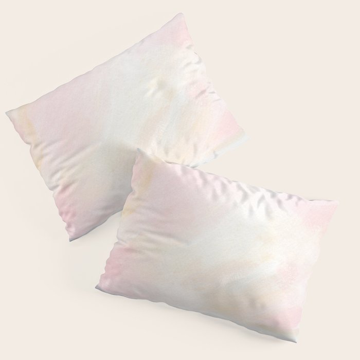 Patience - Pink and Gray Pastel Seascape Pillow Sham Gallery Image 3