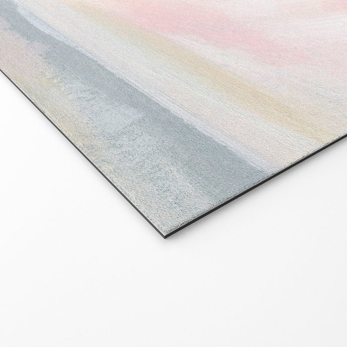 Patience - Pink and Gray Pastel Seascape Welcome Mat Gallery Image 2