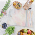 Patience - Pink and Gray Pastel Seascape Cutting Board Gallery Image 2
