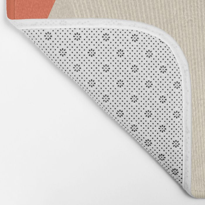 Cecilia Shapes III - Bright Red Bath Mat Gallery Image 2