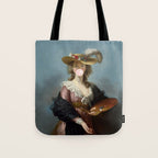 Bubble Gum Diva in a Straw Hat Tote Bag Gallery Image 1