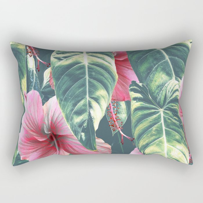 Wild Hibiscus #society6 #decor #buyart Rectangular Pillow Gallery Image 2