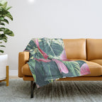 Wild Hibiscus #society6 #decor #buyart Throw Blanket Gallery Image 1