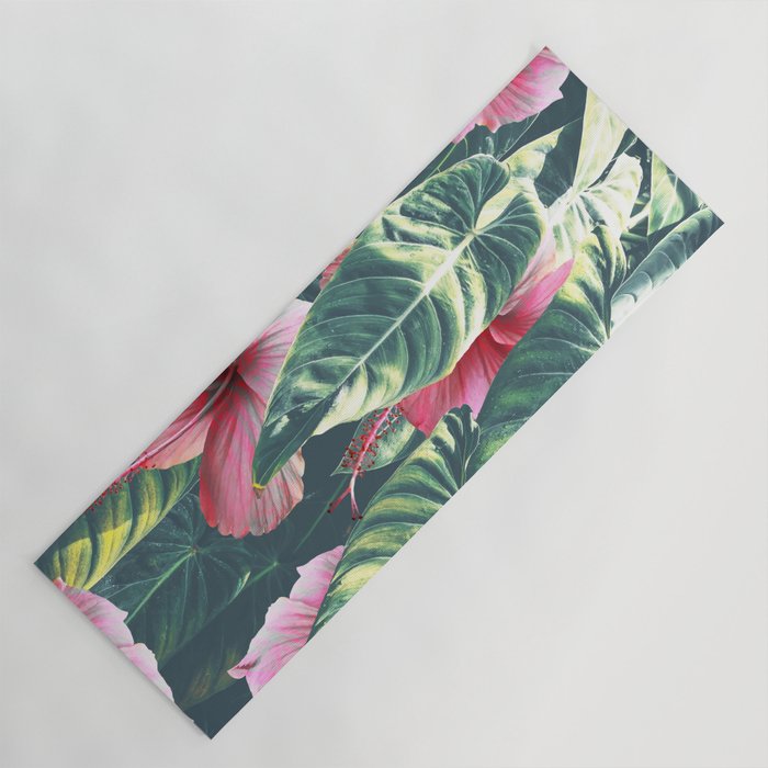 Wild Hibiscus #society6 #decor #buyart Yoga Mat Gallery Image 1