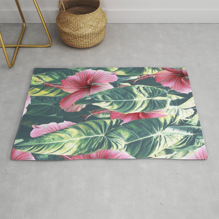 Wild Hibiscus #society6 #decor #buyart Rug Gallery Image 1