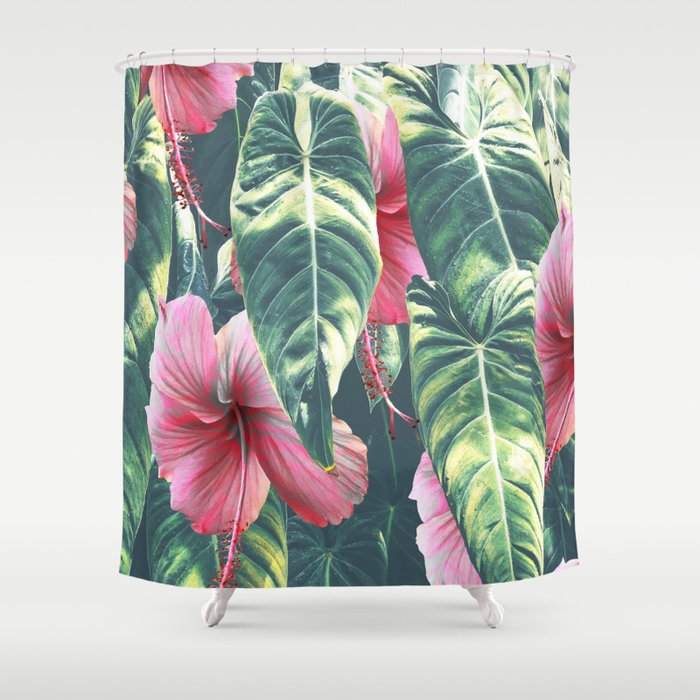 Wild Hibiscus #society6 #decor #buyart Shower Curtain Gallery Image 1