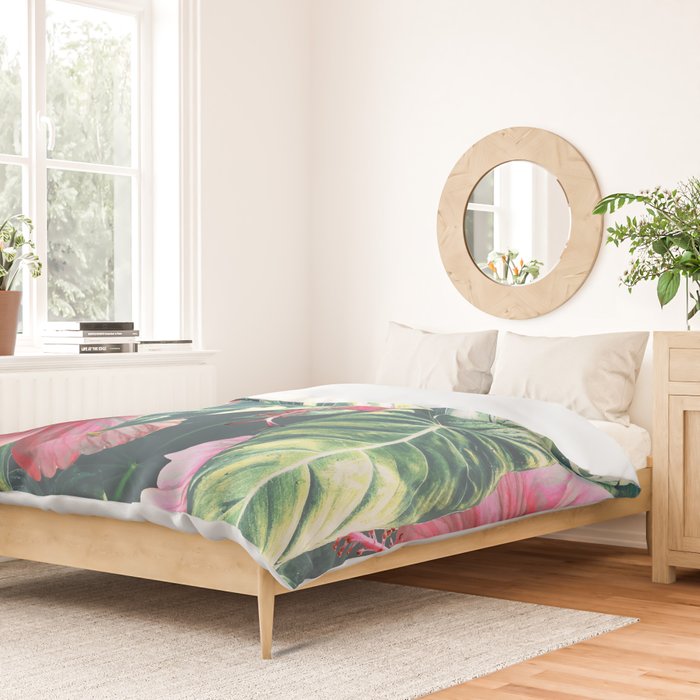 Wild Hibiscus #society6 #decor #buyart Duvet Cover Gallery Image 2