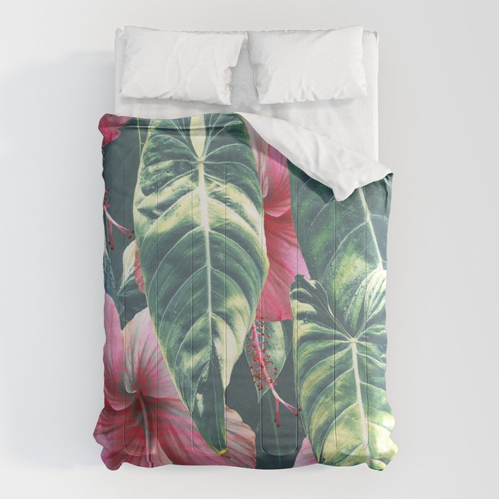 Wild Hibiscus #society6 #decor #buyart Comforter Gallery Image 6