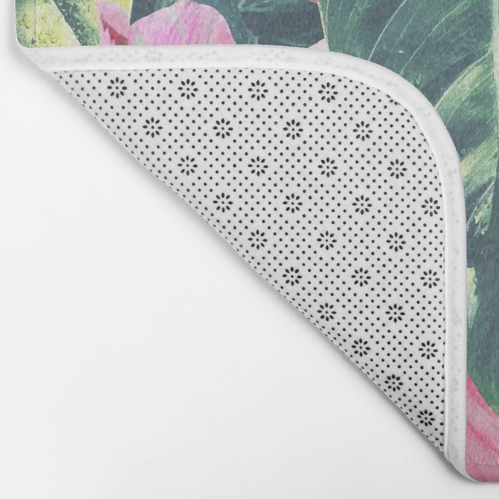 Wild Hibiscus #society6 #decor #buyart Bath Mat Gallery Image 2