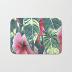 Wild Hibiscus #society6 #decor #buyart Bath Mat Gallery Image 1