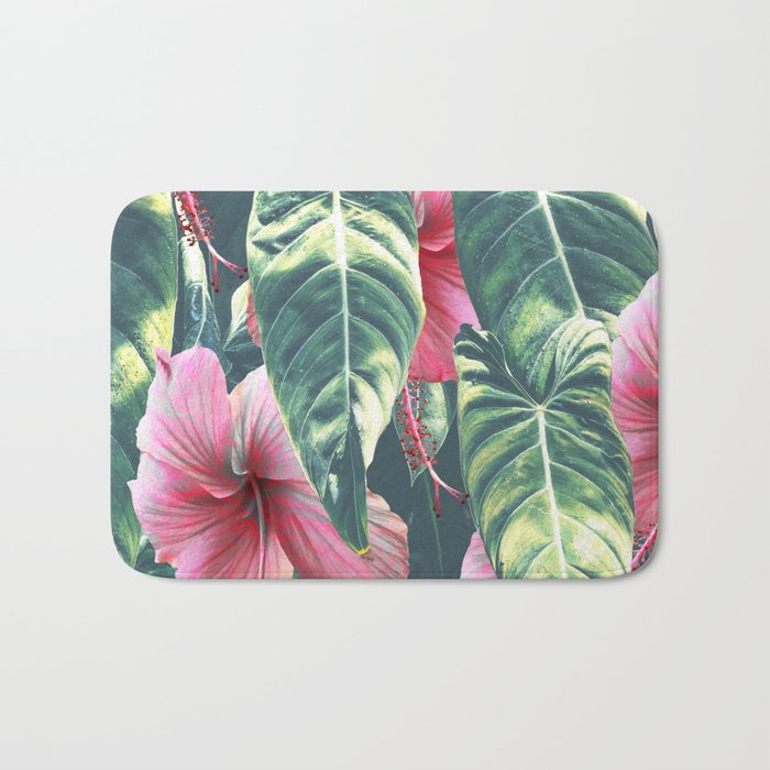 Wild Hibiscus #society6 #decor #buyart Bath Mat Gallery Image 1