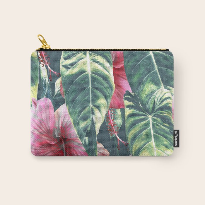 Wild Hibiscus #society6 #decor #buyart Carry All Pouch Gallery Image 1