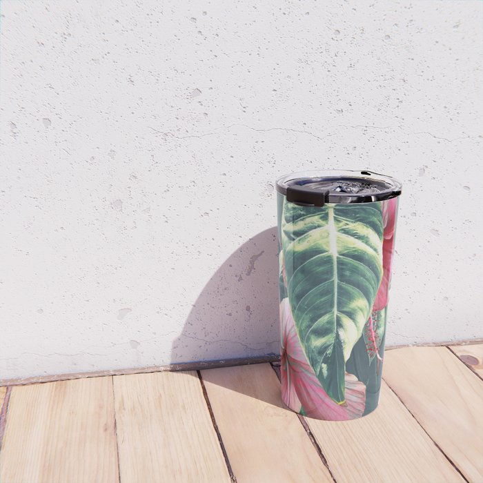 Wild Hibiscus #society6 #decor #buyart Travel Mug Gallery Image 4