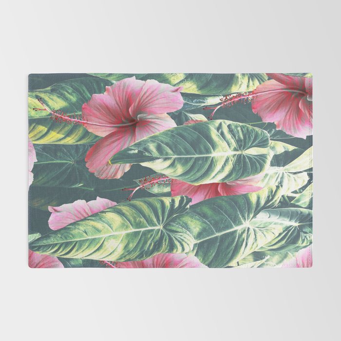 Wild Hibiscus #society6 #decor #buyart Rug Gallery Image 2