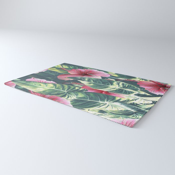 Wild Hibiscus #society6 #decor #buyart Rug Gallery Image 3
