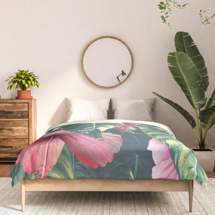 Wild Hibiscus #society6 #decor #buyart Comforter Gallery Image 3