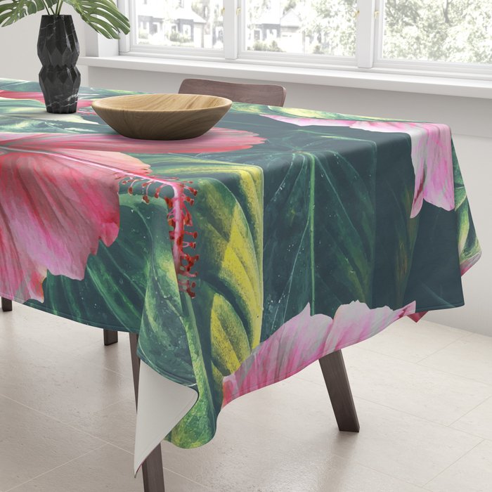 Wild Hibiscus #society6 #decor #buyart Tablecloth Gallery Image 3