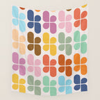 Retro Shapes Geometry Pattern Wall Tapestry Gallery Image 4