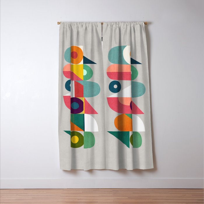 Tick Tock Machine Window Curtain Gallery Image 3