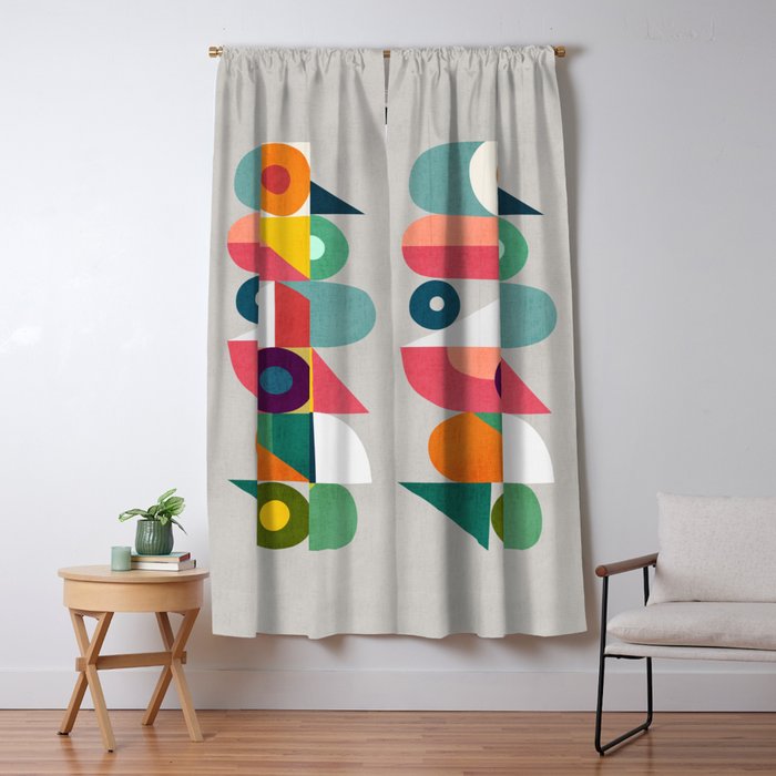 Tick Tock Machine Window Curtain Gallery Image 5