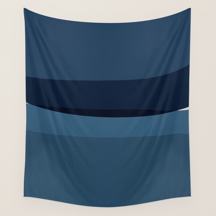 Modern Blue, Blue Painting, Blue Ombre Wall Tapestry Gallery Image 4