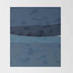 Modern Blue, Blue Painting, Blue Ombre Throw Blanket Gallery Image 2